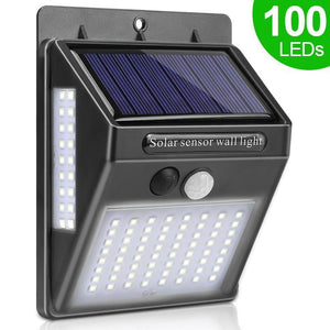 * 100 LED Solar Light Outdoor Solar Lamp PIR Motion Sensor Wall Light