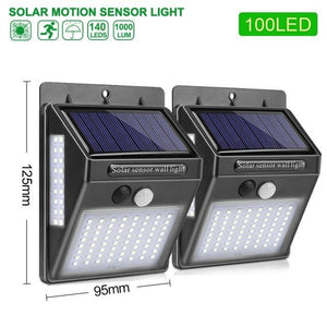 * 100 LED Solar Light Outdoor Solar Lamp PIR Motion Sensor Wall Light