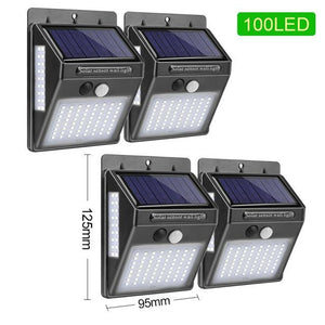 * 100 LED Solar Light Outdoor Solar Lamp PIR Motion Sensor Wall Light