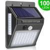 * 100 LED Solar Light Outdoor Solar Lamp PIR Motion Sensor Wall Light