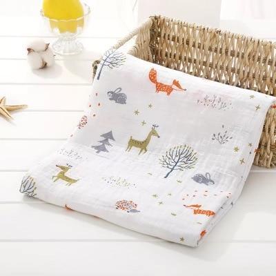 Image of * 100% Muslin Cotton Baby Swaddles Soft Newborn Blankets