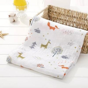 * 100% Muslin Cotton Baby Swaddles Soft Newborn Blankets