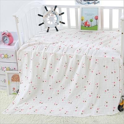 Image of * 100% Muslin Cotton Baby Swaddles Soft Newborn Blankets