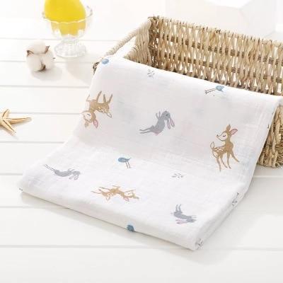 Image of * 100% Muslin Cotton Baby Swaddles Soft Newborn Blankets