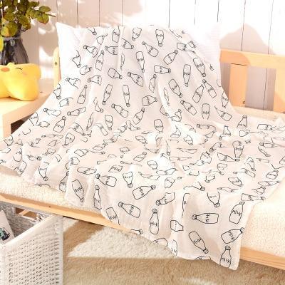 Image of * 100% Muslin Cotton Baby Swaddles Soft Newborn Blankets