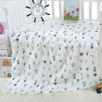 Image of * 100% Muslin Cotton Baby Swaddles Soft Newborn Blankets