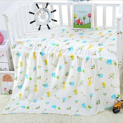 Image of * 100% Muslin Cotton Baby Swaddles Soft Newborn Blankets