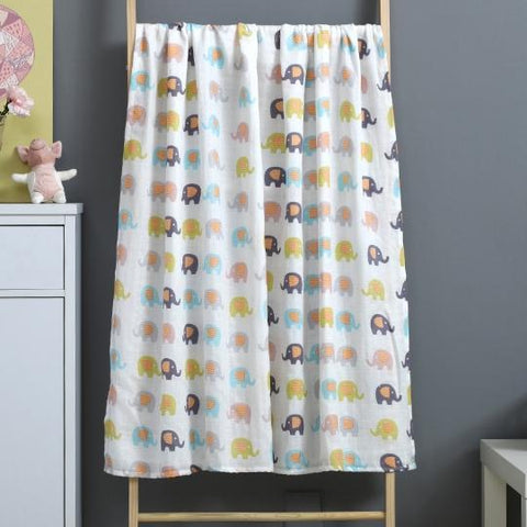 Image of * 100% Muslin Cotton Baby Swaddles Soft Newborn Blankets