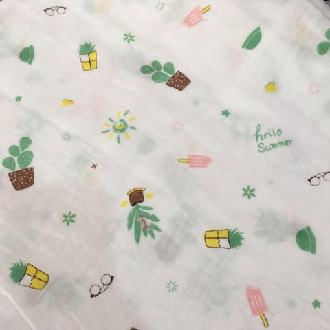 Image of * 100% Muslin Cotton Baby Swaddles Soft Newborn Blankets