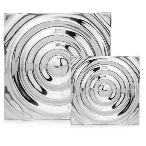 Image of 1.5" x 19.5" x 19.5" Buffed Large Rippled Wall Tile