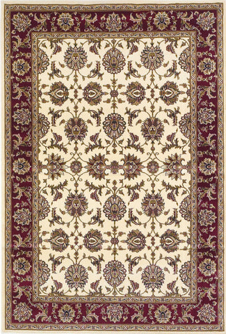 Image of 3 x 5 Polypropylene Ivory or Red Area Rug