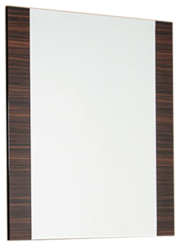 Image of 45" Ebony MDF Glass and Veneer Mirror