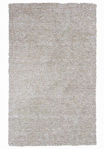 Image of 5 x 7 Polyester Ivory Heather Area Rug