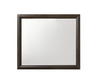 39" X 35" Espresso Rubber Wood Mirror