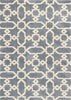 5 x 7 Microfiber Slate Blue Area Rug