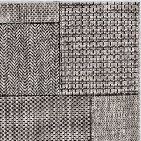 Image of 94" X 130" Grey Polypropylene Rug