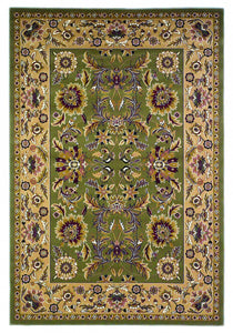 2 x 7 Runner Polypropylene Green or Taupe Area Rug