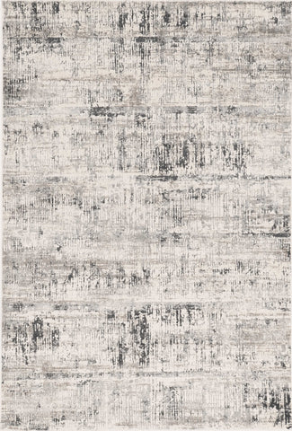 Image of 5 x 7 Polypropylene and Viscose Ivory Silver Area Rug