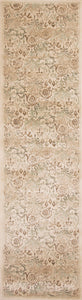 2 x 7 Runner Polypropylene Ivory Area Rug