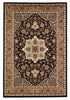 5 x 7 Polypropylene Black or Beige Area Rug