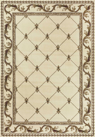 Image of 3 x 5 Polypropylene Ivory Area Rug