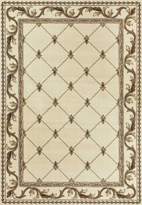 3 x 5 Polypropylene Ivory Area Rug