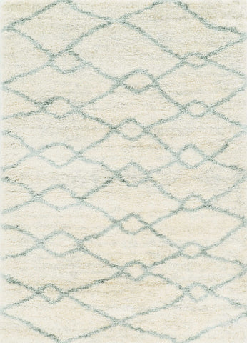 Image of 5 x 7 Polypropylene Ivory or Grey Area Rug