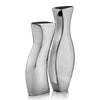 2" x 4" x 11" Buffed Adjoining Vases Set of 2