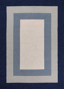 5 x 7 UV treated Polypropylene Slate or Navy Area Rug