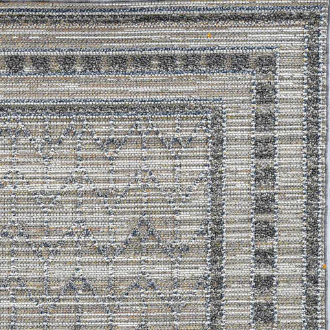 Image of 60" X 90" Grey Polypropylene Rug