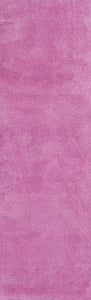 2 x 7 Runner Polyester Hot Pink Area Rug