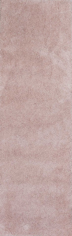 Image of 2 x 7 Runner Polyester Rose Pink Area Rug