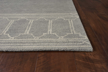 5 x 7 Wool Grey Area Rug