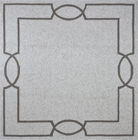 Image of 7 Ft Square UV treated Polypropylene Oatmeal Area Rug