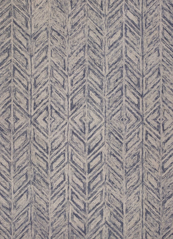 Image of 5 x 7 Wool Blue Area Rug