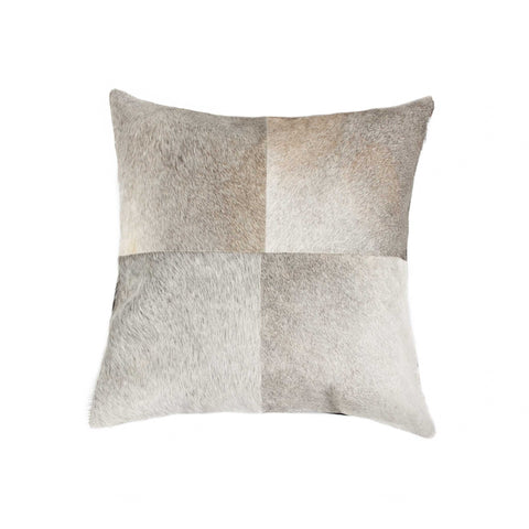 Image of 18" x 18" x 5" Gray Quattro - Pillow