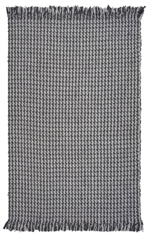 Image of 5 x 8 Wool Grey Area Rug