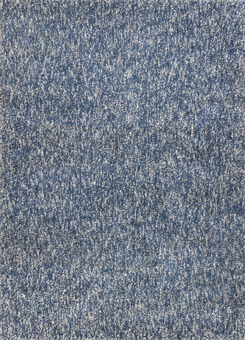 Image of 5 x 7 Polyester Indigo or Ivory Heather Area Rug