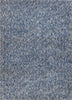 5 x 7 Polyester Indigo or Ivory Heather Area Rug