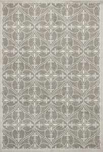 6 x 9 UV treated Polypropylene Grey Area Rug