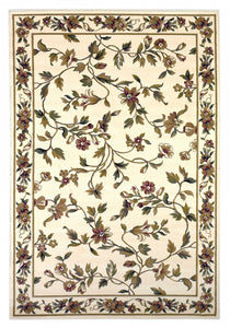 7 Ft Square Polypropylene Ivory Area Rug