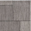 63" X 91" Grey Polypropylene Rug