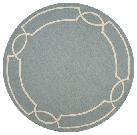 Image of 7 Ft Round UV treated Polypropylene Spa Area Rug