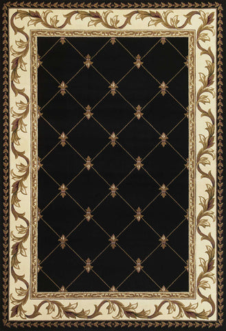 Image of 3 x 5 Polypropylene Black Area Rug