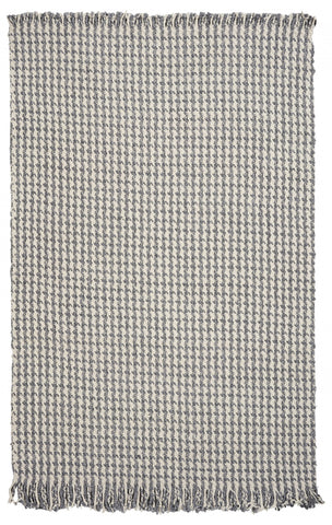 Image of 5 x 8 Wool Ivory or Grey Area Rug