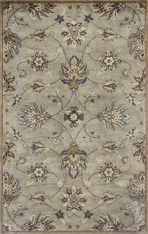 Image of 5 x 8 Wool Grey Area Rug