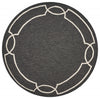 7 Ft Round UV treated Polypropylene Onyx Area Rug