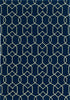 3 x 5 UV treated Polypropylene Navy Area Rug