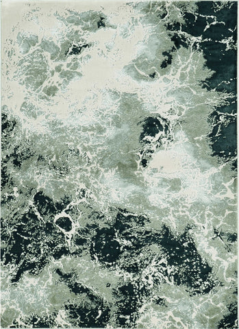 Image of 5 x 7 Polyester Silver Area Rug