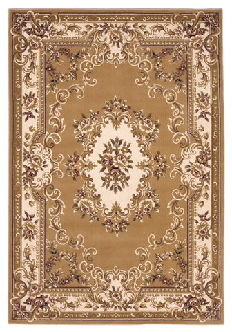 Image of 3 x 5 Polypropylene Beigeor Ivory Area Rug